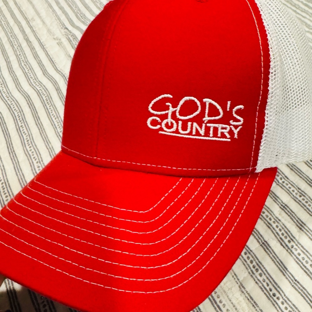 Red and White Trucker Hat